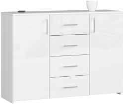 AKORD AKORD K45 Magasfényű Fehér Komód (AKO-OP0LWARBIA002)