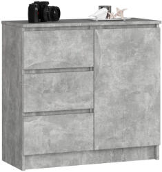 AKORD AKORD Jerry Kompakt Komód Laminált Beton Szürke (AKO-OP0LK-JERRYBET)
