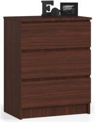 AKORD CLP Komód 3 Fiókos Laminált Wenge Matt (AKO-OP0LK-6VEN002)