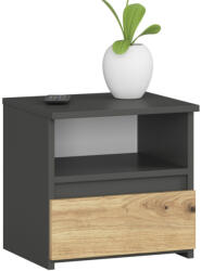 AKORD Furniture Factory AKORD CL1 Éjjeliszekrény Grafitszürke Artisan Tölgy (AKO-OP0LCL1SZARART001)