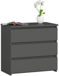 AKORD Furniture Factory AKORD CLP CL3 Éjjeliszekrény Laminált Grafitszürke Matt (AKO-OP0LCL-SZAR003)