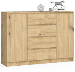 AKORD AKORD CLP Artisan Tölgy Komód 4 Fiókos 2 Ajtós (AKO-OP0LKOMART006)