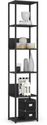 AKORD Furniture Factory AKORD Loft Ipari Polcos Állvány Laminált Fekete 40cm (AKO-REGINDCZARCZARCL400)