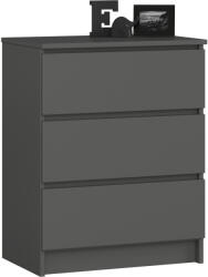 AKORD AKORD CLP K60 Komód Matt Grafitszürke 3 Fiókos (AKO-OP0LK-6SZAR002)