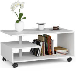 AKORD AKORD Vini Görgős Dohányzóasztal Fehér Laminált (AKO-SPKPVINBIA004)