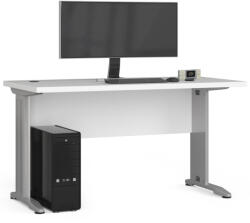 AKORD AKORD BM-135 Fehér Matt Számítógépasztal Fém Lábakkal (AKO-BIUBM-135BIA)