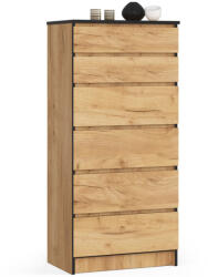 AKORD AKORD CLP Craft Tölgy 6-Fiókos Komód (AKO-OP0PK-6CRA001)