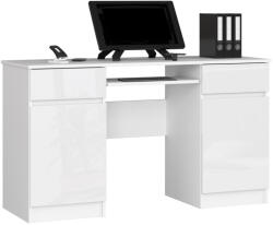 AKORD AKORD CLP A5 Magasfényű Fehér Íróasztal Kihúzható Billentyűzettartóval (AKO-IP0PBIUPOL002)