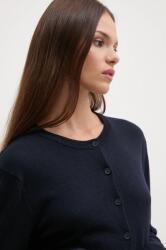 United Colors of Benetton kardigán gyapjú keverékből sötétkék, könnyű, 1035D5012 - sötétkék S