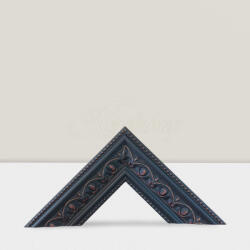 Keretshop 5, 5 cm matt fekete-vörös antikolással EGYEDI MÉRETBEN FB55 (KS345861)