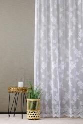 Látvány Textil Kft Fehér bordűrös jaquard kész függöny TK1001 160x200cm (00037)