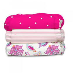 Charlie Banana Set 3 Scutece Textile Charlie Banana - inserturi noi cu fleece , Gratitude