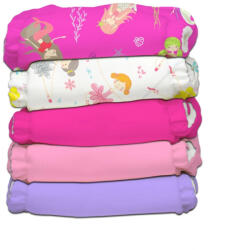 Charlie Banana Set 5 scutece textile Charlie Banana - inserturi noi cu fleece , My First Mermaid