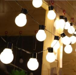  20бр led Парти лампичкиip44, 4.5м, Бели (1226)