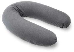 Doomoo Perna mare pentru gravide si bebelusi 3 in 1, bumbac organic Buddy Chine Anthracite Doomoo (B12)