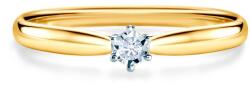 SAVICKI Inel de logodnă SAVICKI: aur bicolor, diamant - savicki - 4 261,00 RON