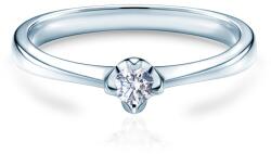 SAVICKI Inel de logodnă SAVICKI: aur alb, diamant - savicki - 4 288,00 RON