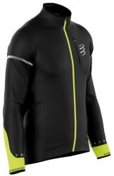  Combressport Hurricane Windproof Jacket Flash - Black/Fluo Yellow
