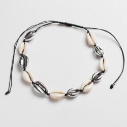 Electra Chocker Din Scoici Mari Albe si Argintii (CH0081S)