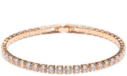 ElectraStore Bratara Auriu-Rose Tennis Cu Cristale Zirconia (BR0168S)