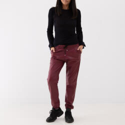 Electra Pantaloni Bordeaux Jogger Cu Efect De Piele (PA0392S)