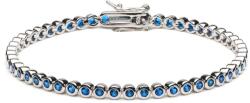 ElectraStore Bratara Tennis Din ARGINT 925 Albastru-Safir (872)