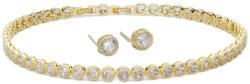 ElectraStore Set Tennis Splendor Auriu Colier + Cercei (371)