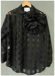 electrastore. ro Camasa Semi-Transparenta Neagra (4444S)