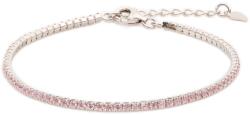 ElectraStore Bratara Tennis Argint Roz Deschis (345)
