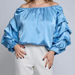 electrastore. ro Bluza Satin Bleu-Ciel (102-1)