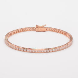 ElectraStore Bratara Tennis Din Argint Placata Cu Aur Rose De 14K Diamond Look (BR0447S)