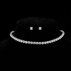 electrastore. ro Set Tennis Diamond Look Chocker+Cercei (558)