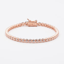 ElectraStore Bratara Tennis Din Argint Placata Cu Aur Rose De 18K (1697)