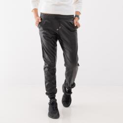 Electra Pantaloni Negri Jogger Cu Efect De Piele (PA0386S)