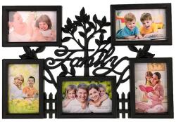  Rama foto, 5 poze, Family, Negru, 48X32 cm (Foto5FamilyNegru1889H)