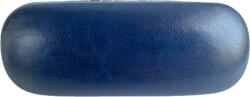 Cyrax Toc / etui ochelari piele ecologica, 16 x 6 x 4 cm, Albastru (Toc2albastru)