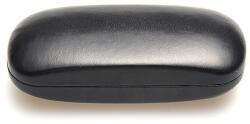 Cyrax Toc / etui ochelari piele ecologica, 16 x 6 x 4 cm, Negru (Toc2negru)
