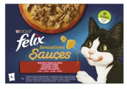 FELIX Sensation Macskaeledel Sauce Házias Válogatás 4*85g, 340g