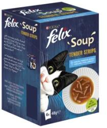 FELIX Soup Tender macskáknak halas válogatás 6x48g