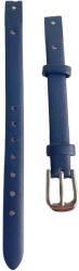 Cyrax Bratara ceas Cyrax, compatibila ceas Fossil ES4000, 8 mm, din piele, albastru (CureaFosSubtireAlbastru)