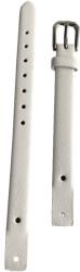 Cyrax Bratara ceas Cyrax, compatibila ceas Fossil ES4000, 8 mm, din piele, alb (CureaFosSubtireAlb)