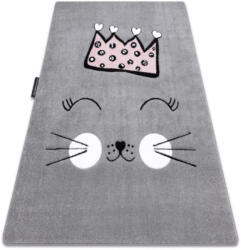 DW Covor gri pentru copii Happy Cat Dimensiuni: 80x150 cm Covor