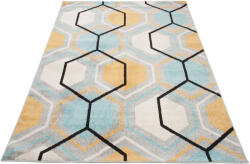 TA Covor geometric albastru-gri Adelia Dimensiuni: 80x150 cm Covor