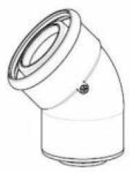 Brilon PAKÖ8012545 Alú/PPS 80/125x45° könyök