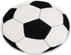 DW Covor rotund pentru copii alb-negru Minge Dimensiuni: 100x100 cm Covor