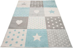TA Covor pentru copii cu model alb-albastru Ruth Dimensiuni: 80x150 cm Covor