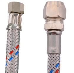  3/8-M10 flexibilis vízcső 30 cm