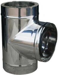  Teu Element Cos Fum cu capac, Perete dublu, Izolat, Inox AISI 304, Φ150-200