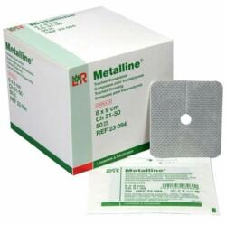 Metalline Trachea sebfedő lap, 8x9cm, 1db