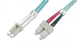 ASSMANN DK-2532-02/3 Fiber Optic Multimode patch kábel LC / SC OM3 2m türkiz